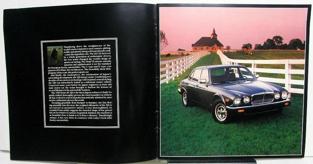Sales Brochure for Jaguar XJ12 Vanden Plas XJ6 Sovereign (1985)