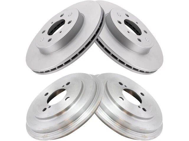 Set of 4 Brake Rotors and Drums for Honda Fit (2015–2020) 31224ZGBF