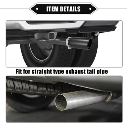 2.8" Inlet 8.5" Length Exhaust Tip Tailpipe for Toyota Tacoma (2005–2023)