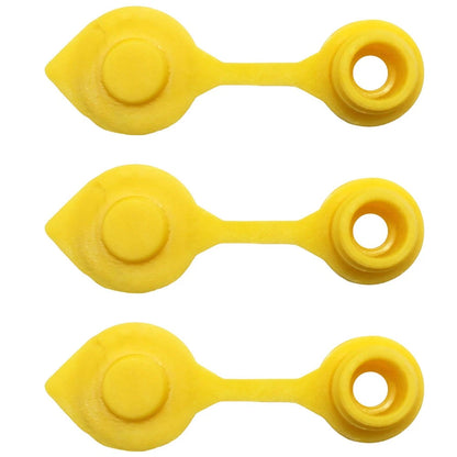 3 Yellow Fuel Gas Can Jug Vent Caps for (No Specific Years)