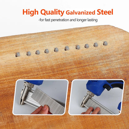 1100 pcs 18 Gauge Galvanized Brad Nails Set of 3 Sizes for Various Uses