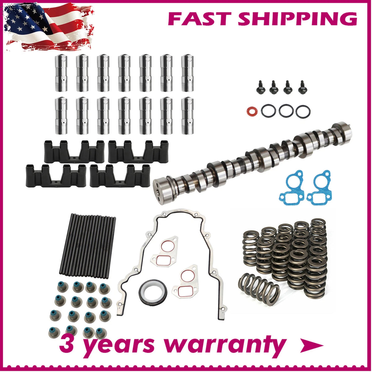 Stage 2 Camshaft Kit for SS2 LS1 4.8 5.3 5.7 6.0 (E1840P, TCS45993)