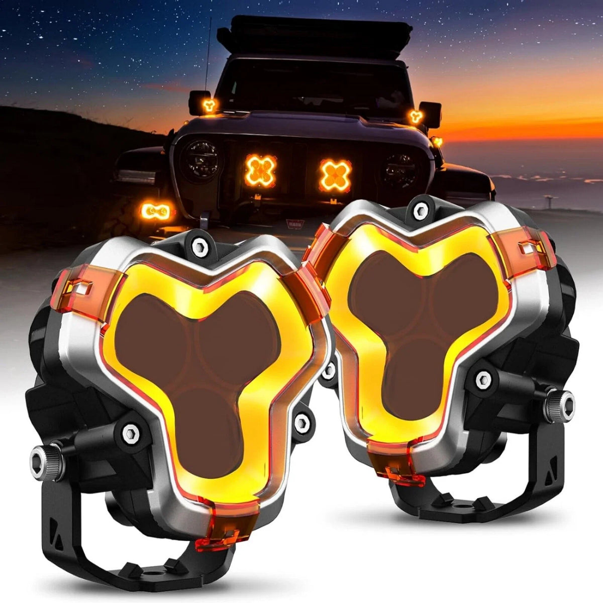 3'' LED Work Light Spot Pod for Jeep SUV Truck Pickup (2010–2023)