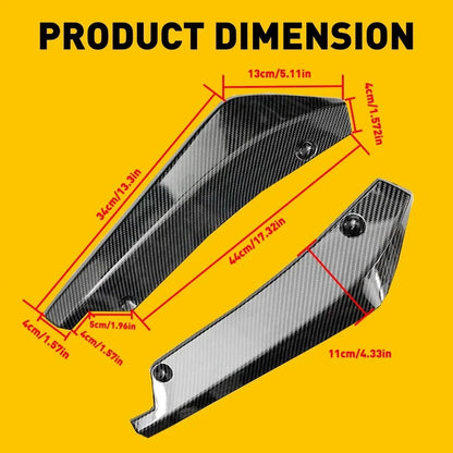 2Pcs Rear Bumper Lip Diffuser Splitter Canard for