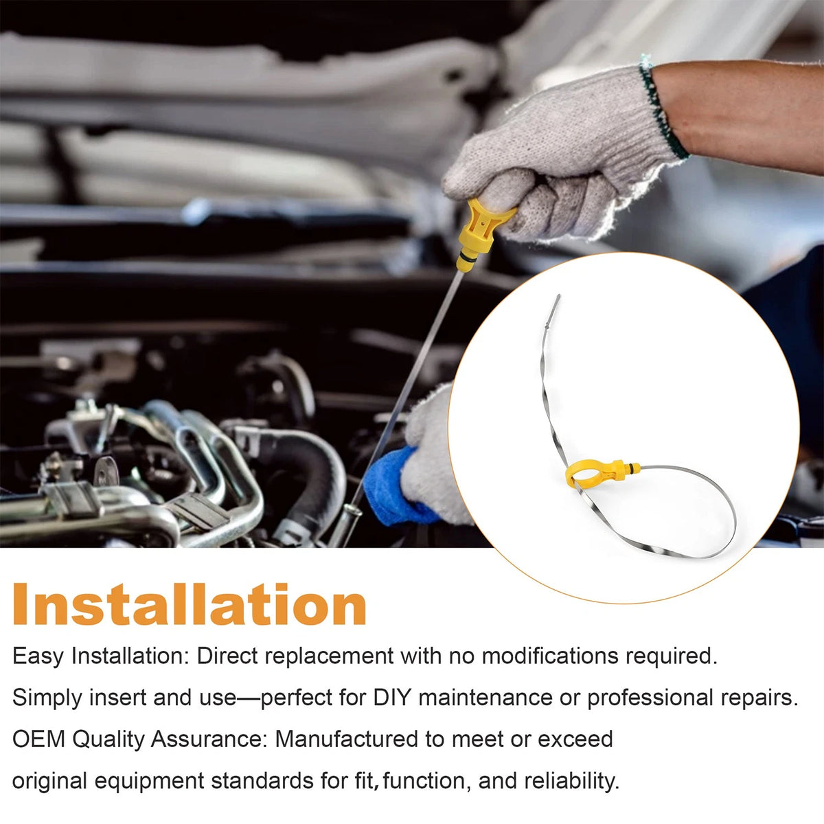 Dipstick Oil Level Indicator for Chevrolet Corvette (2001–2004) 12574889