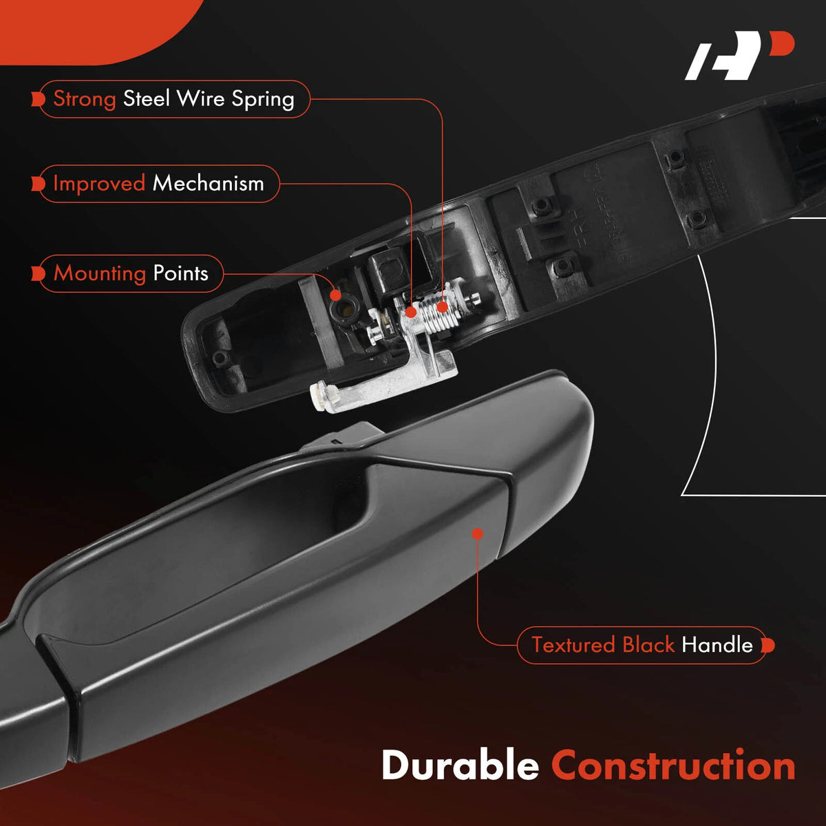 Front Passenger Door Handle for Chevy Silverado 1500 (15130835, 20954801)