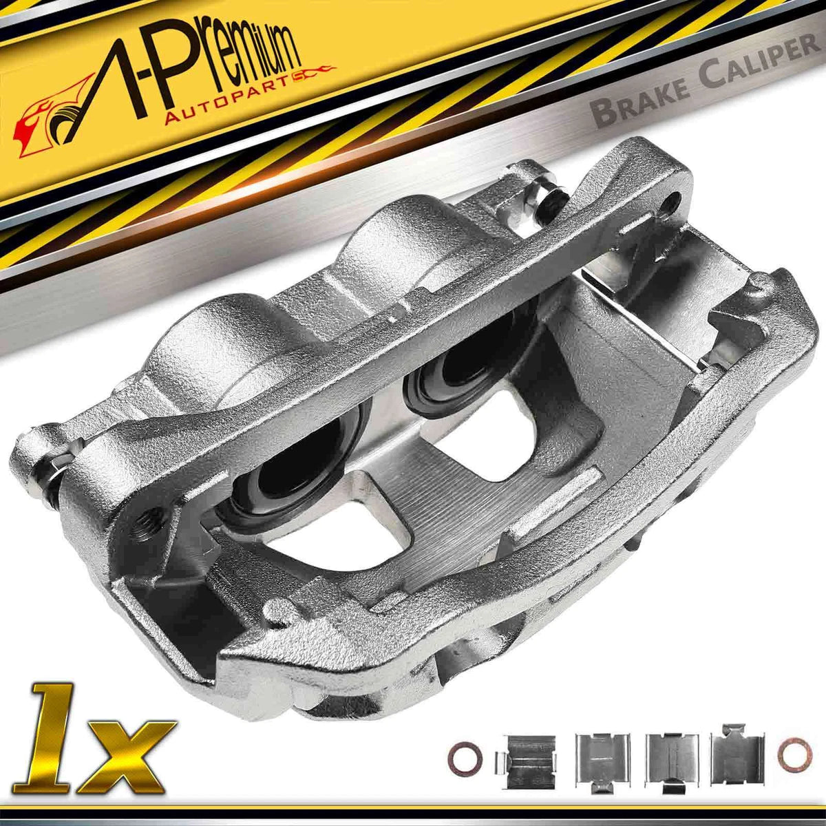 Front Left Disc Brake Caliper w/Bracket for Ford E-150 E-250 (2008–2014) 8C2Z2B121CL, 8C2Z2B292C, 18-B5073, 18B5073
