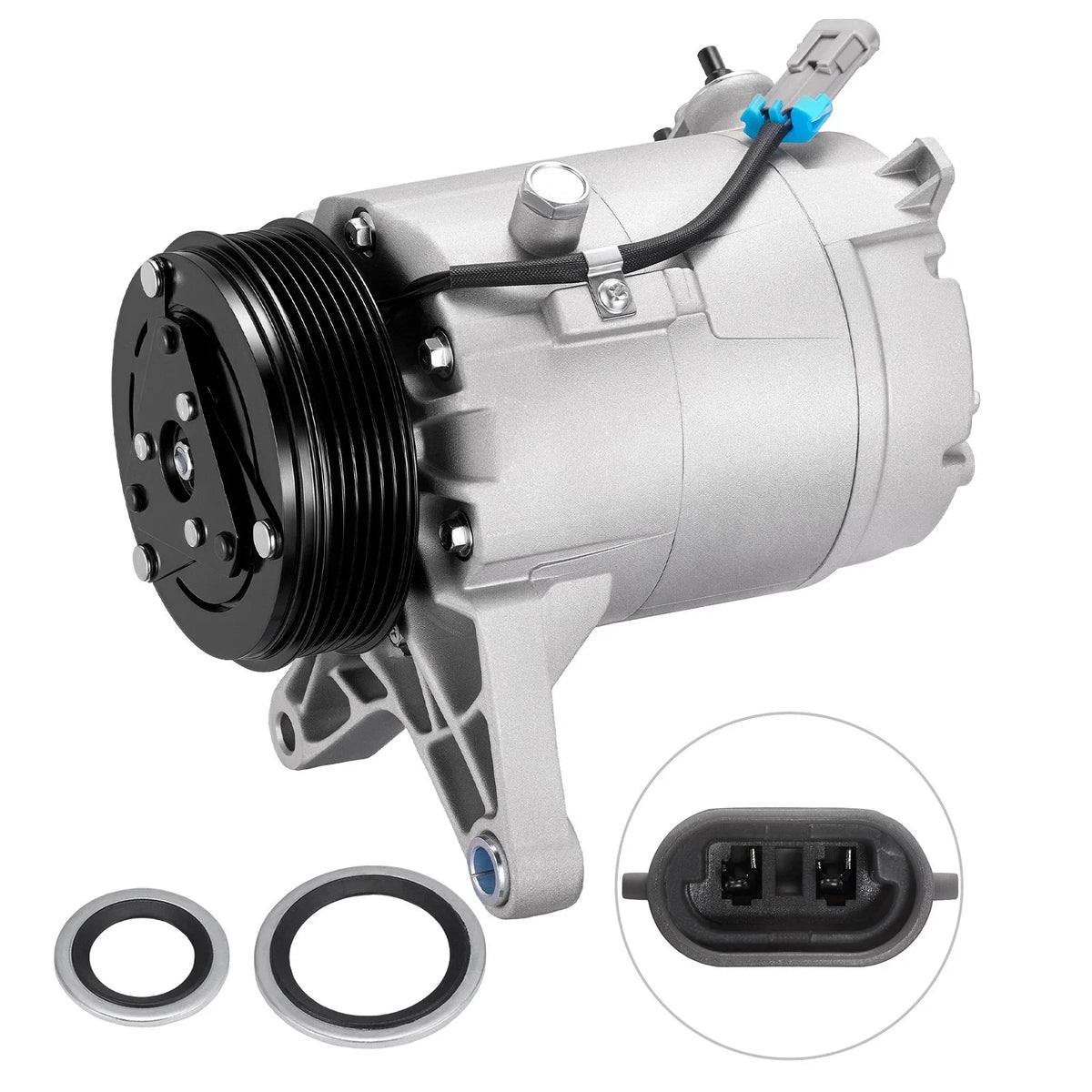 AC Compressor 6-Groove for Pontiac G6 Monte Carlo (2006–2007) 3.5L 3.9L