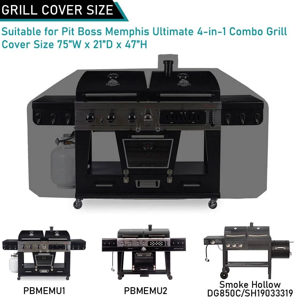 Grill Cover for Pit Boss Memphis Ultimate 4 in 1 (PBMEMU1) Black