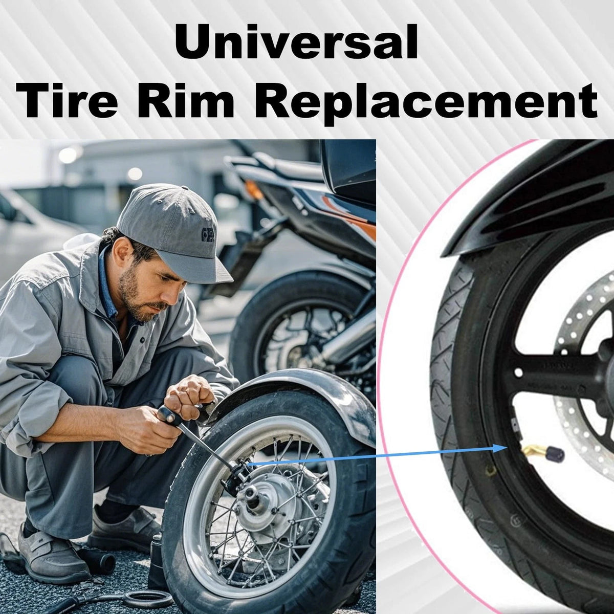 PVR70 Tubeless Tire Valve Stem for Universal Vehicles (Curved 90 Degree)