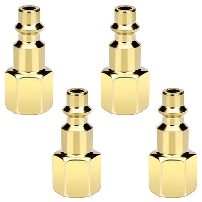 1/4 Inch Air Hose Fittings for Compressor (0.25 inches) - Yellow