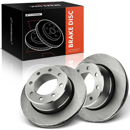 Set of 2 Rear Side Disc Brake Rotors for Dodge Ram 2500 3500 (2009–2010) BR900698, R-53056