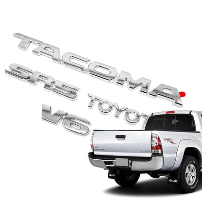 Chrome Replacement Emblems for Toyota Tacoma (2005–2015)