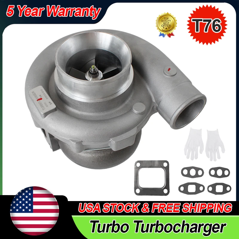 T76 Turbocharger for Universal Turbocharger (600HP, T4 Flange)
