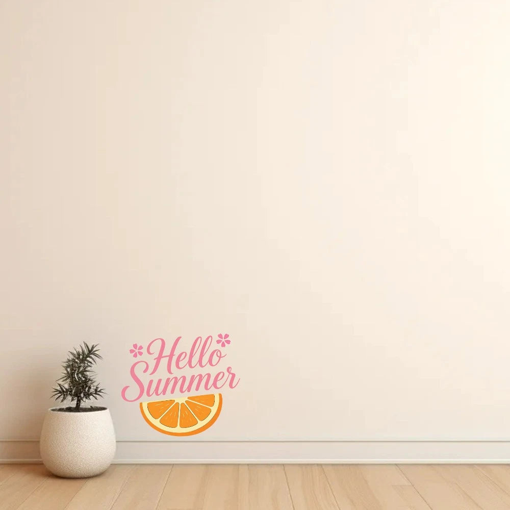Customizable Summer Fruit Stickers for Wall Refrigerator (UE)