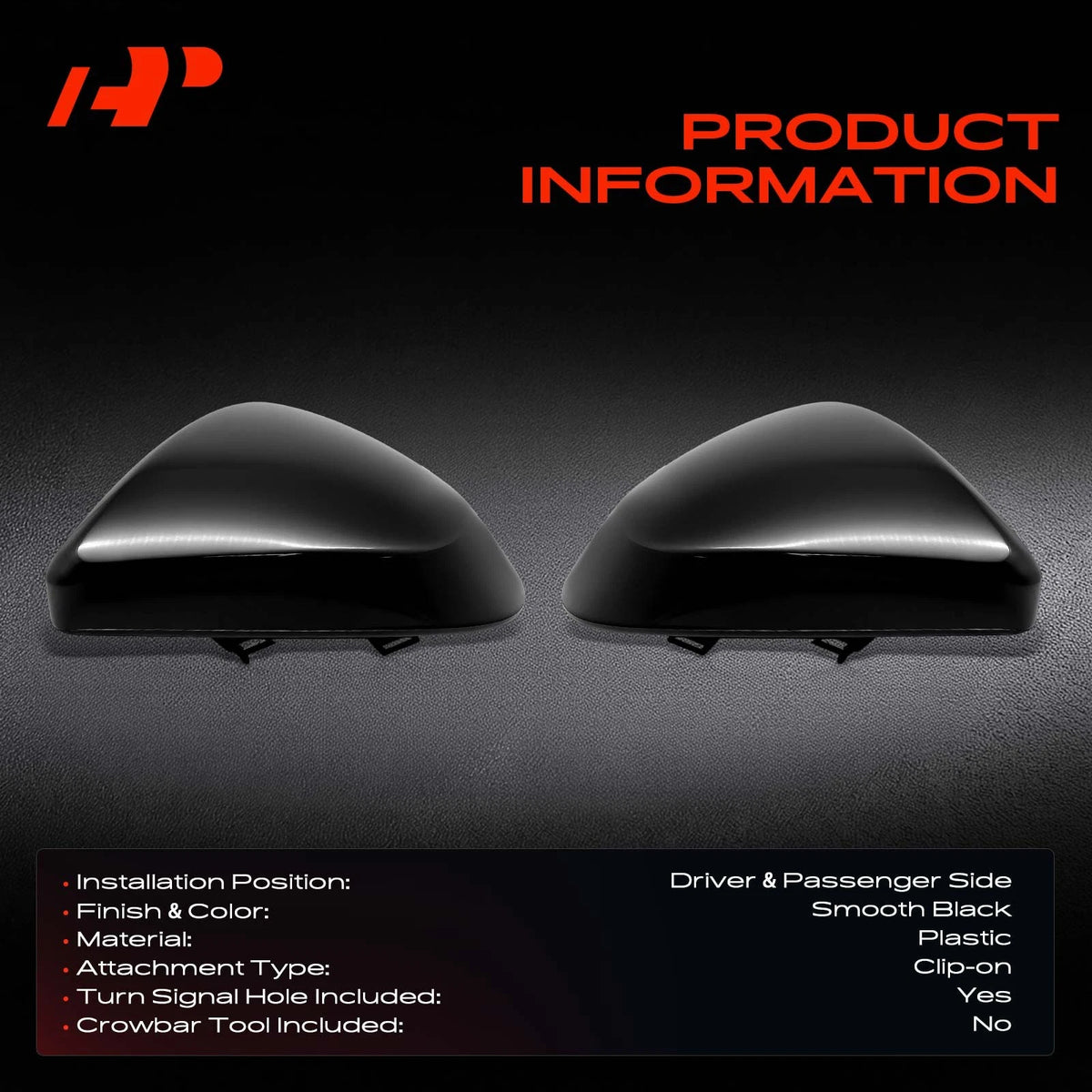 Set of 2 Mirror Cover Caps for Toyota RAV4 (2013–2015) 879150R060C0, 879450R060C0
