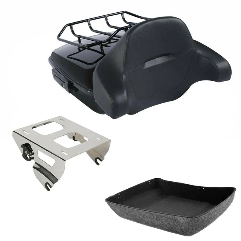Chopped Trunk Backrest Solo Mount for Harley Touring Street Glide (2014–2026)