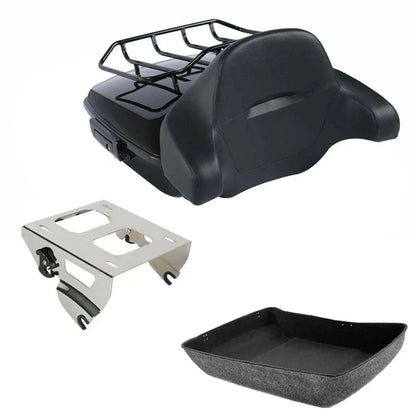 Chopped Trunk Backrest Solo Mount for Harley Touring Street Glide (2014–2026)