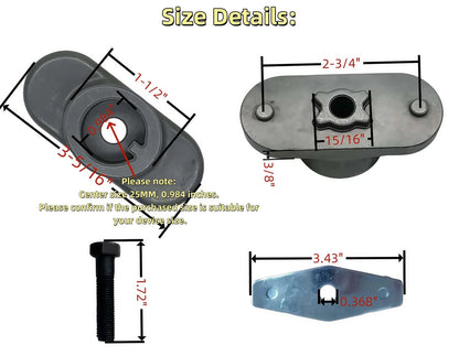 Mower Blade Adapter Kit for BGD (25MM Center Hole)