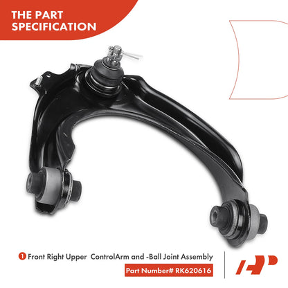 Set of 10 Front Control Arm Sway Bar Link Tie Rod for Honda Accord Acura TSX (2003–2008)