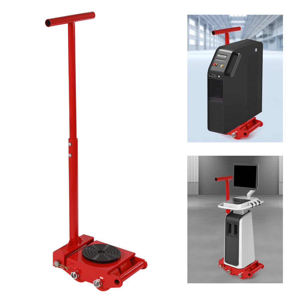 6 Ton Machinery Mover Dolly Roller Skate with 360° Rotation