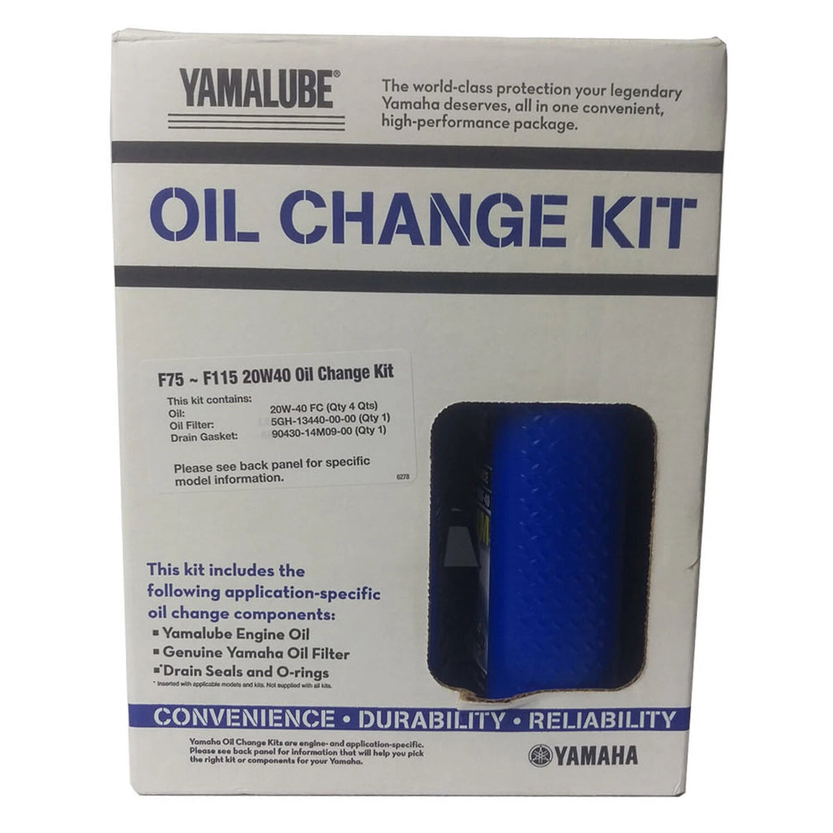 Oil Change Filter Service Kit for Yamaha Outboard F75-F115 (LUB-MRNMD-KT-21)