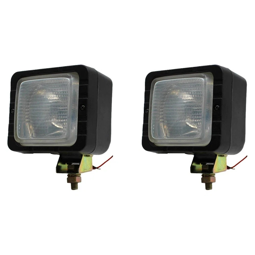 2 Pack Halogen Flood Lamps for Forklift (4" x 4.5", 12V, 55W)