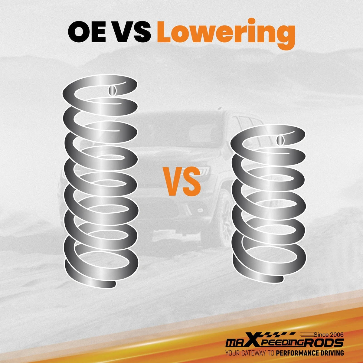 2" Front Lowering Kit for Dodge Ram 1500 (2002–2008) 2WD Performance Springs