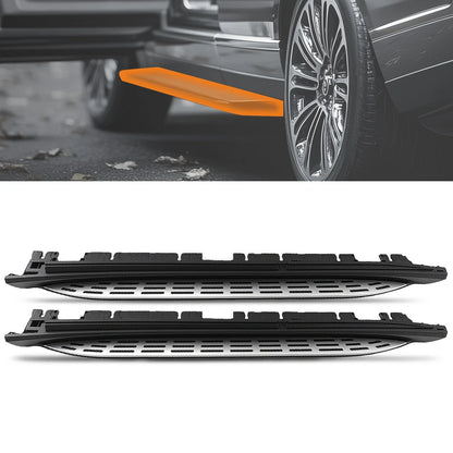 Set of 2 Black Running Boards Side Steps for Mercedes GLE350 GLE450 (2020–2024)