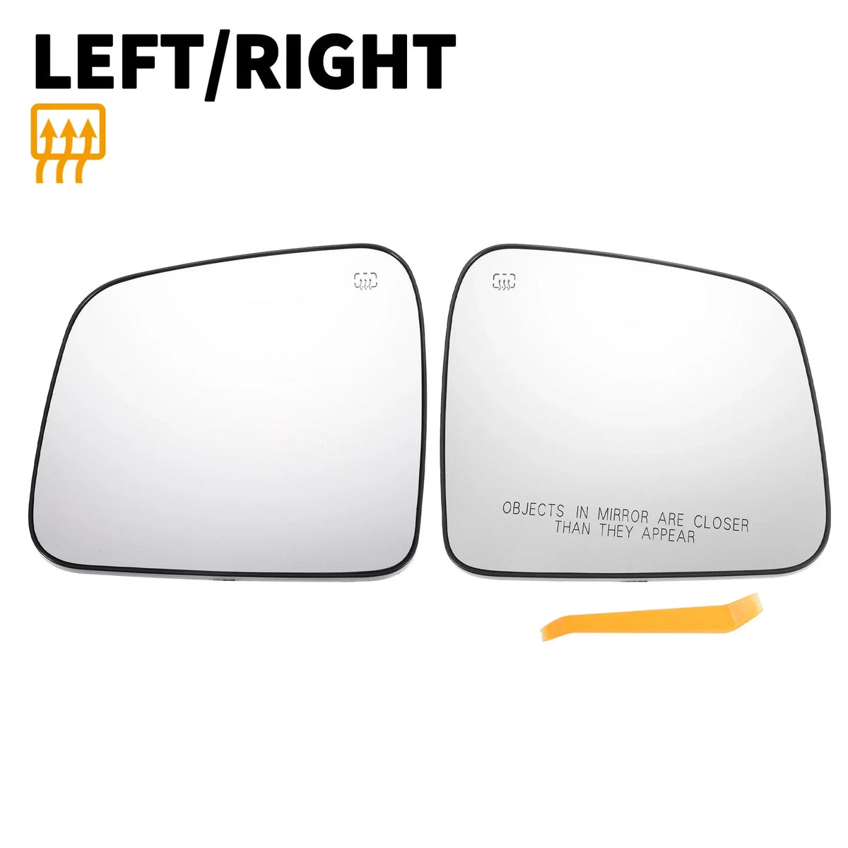 Pair Mirror Glass w/ Back Heated for Dodge Durango, Jeep 