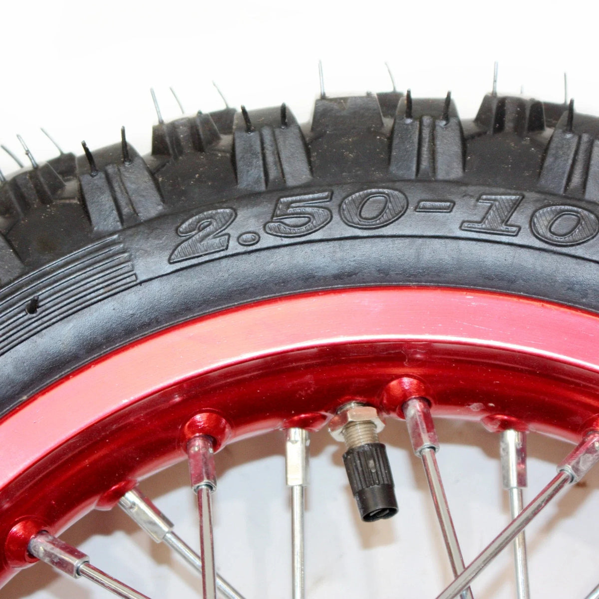 2.50-10 Front Wheel Rim Knobby Tire for PIT PRO Trail Dirt Bike