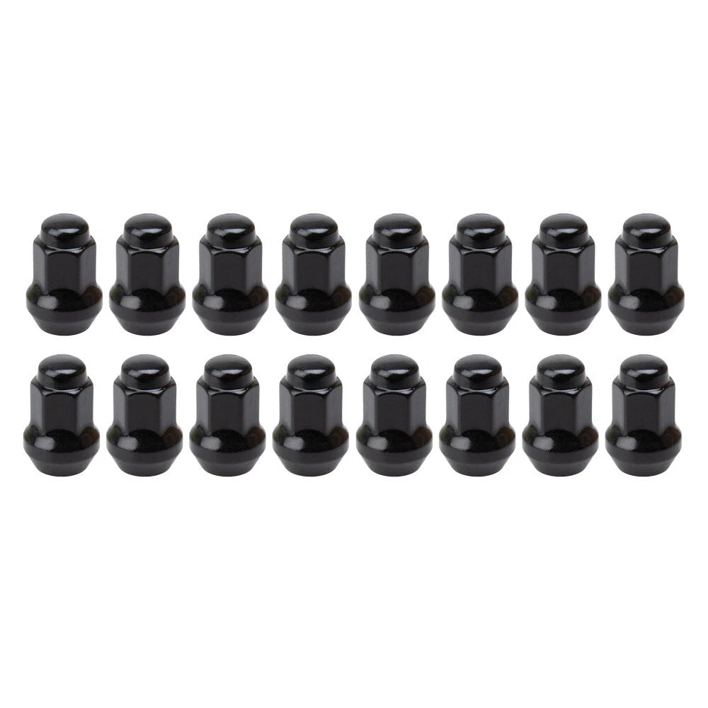 Set of 16 Tusk Tapered Lug Nuts 3/8" 14mm Head Black for Polaris (tskrm191043088)