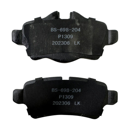 Set of 4 Rear Ceramic Brake Pads for Mini Cooper (2007–2015) P-1309, 1309