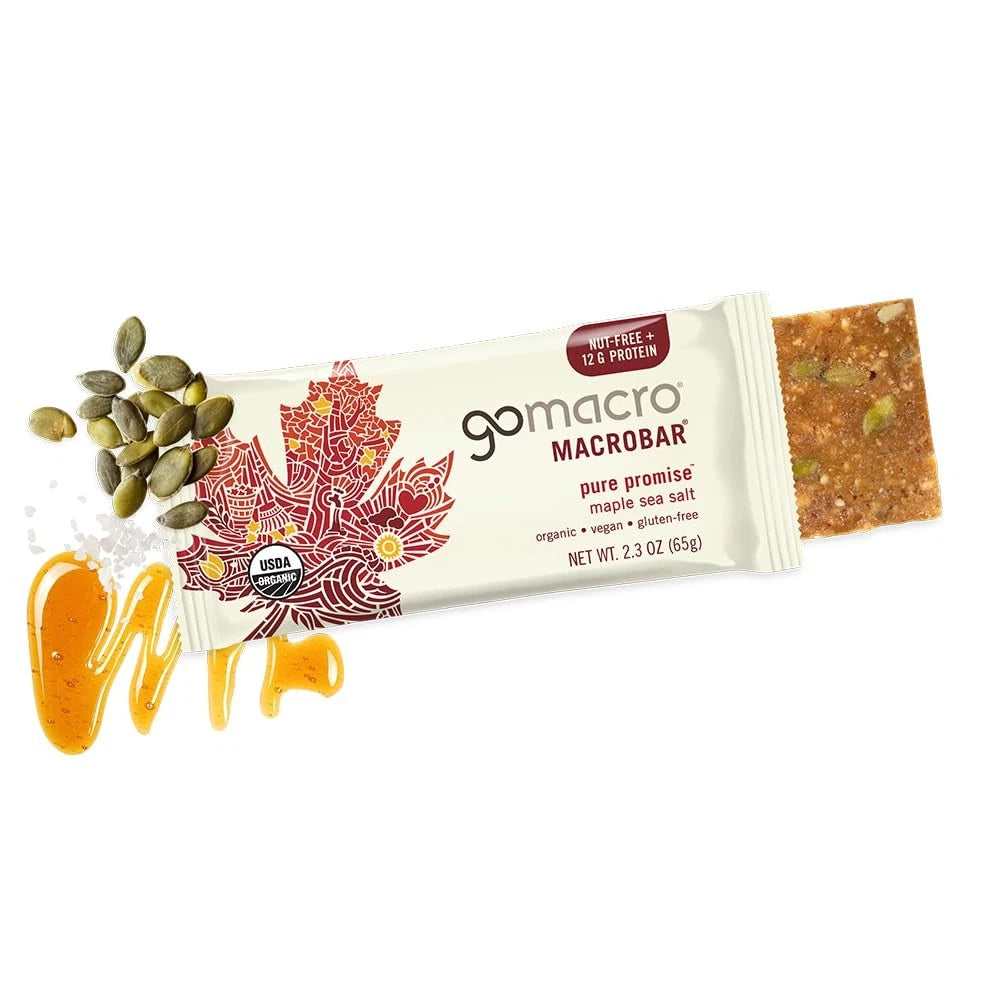 12X GoMacro MacroBar Organic Vegan Protein Bars (Light Brown)