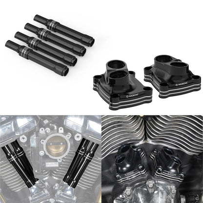 Set of 2 M8 Lifter Tappet Block Pushrod Covers for Harley Road King, Street Glide (2017–2023)