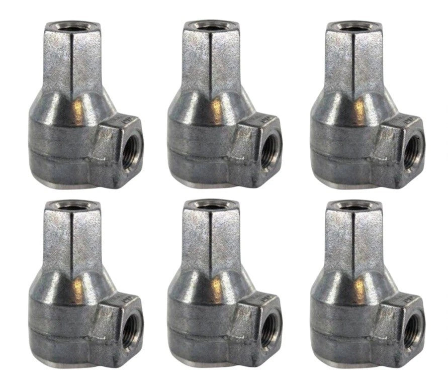 Set of 6 Quick Exhaust Valves 1/4" NPTF 4-150 PSI for Automotive Applications