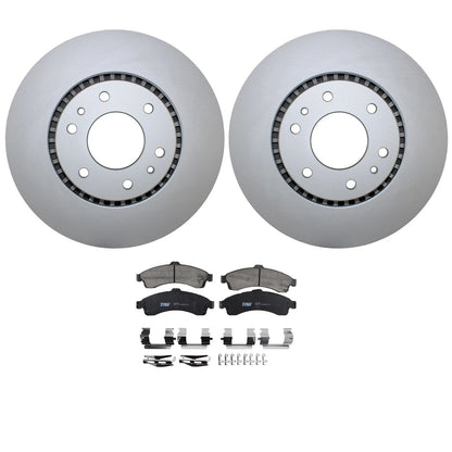 Front Brake Kit 325mm Rotors TRW Pro Ceramic Pads for Buick Chevy GMC Isuzu Saab