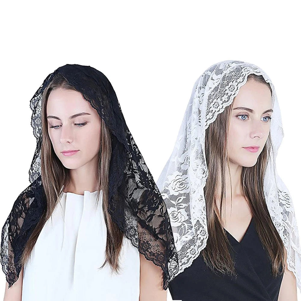 Lace Mantilla Veil for Church Chapel (No Part Numbers Supplied)