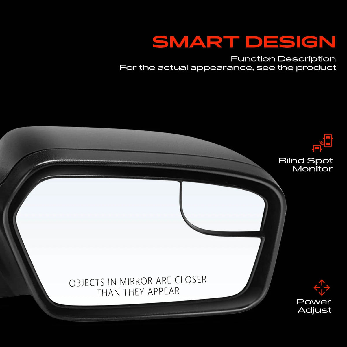 Power Mirror for Ford Fusion (2011–2012) BE5Z17682AA, FO1321420