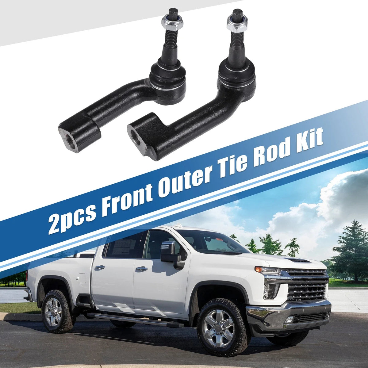2X Front Tie Rod End Links for Ford F-150 (2009–2020) No. ES800514/ES800515