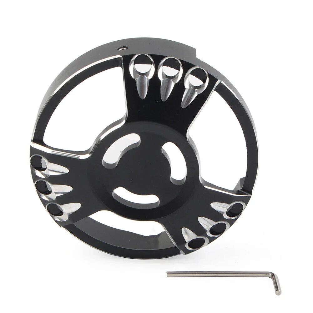 Black CNC Aluminum Derby Cover for Harley XL883 (2013-2023)