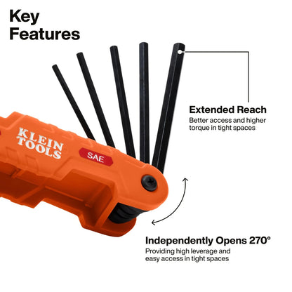 Set of 11 Hex Wrench Keys for Klein Tools (70550)