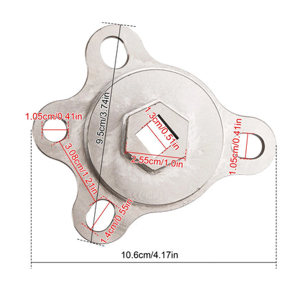 Crankshaft Turning Tool for Chevy Ford V8 Engines (Engine Rotation Adapter Tool)