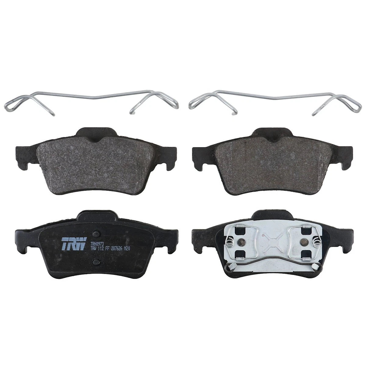 2X TRH0973 Brake Pad Set for Saab 9-3 Rear Sedan (2003)