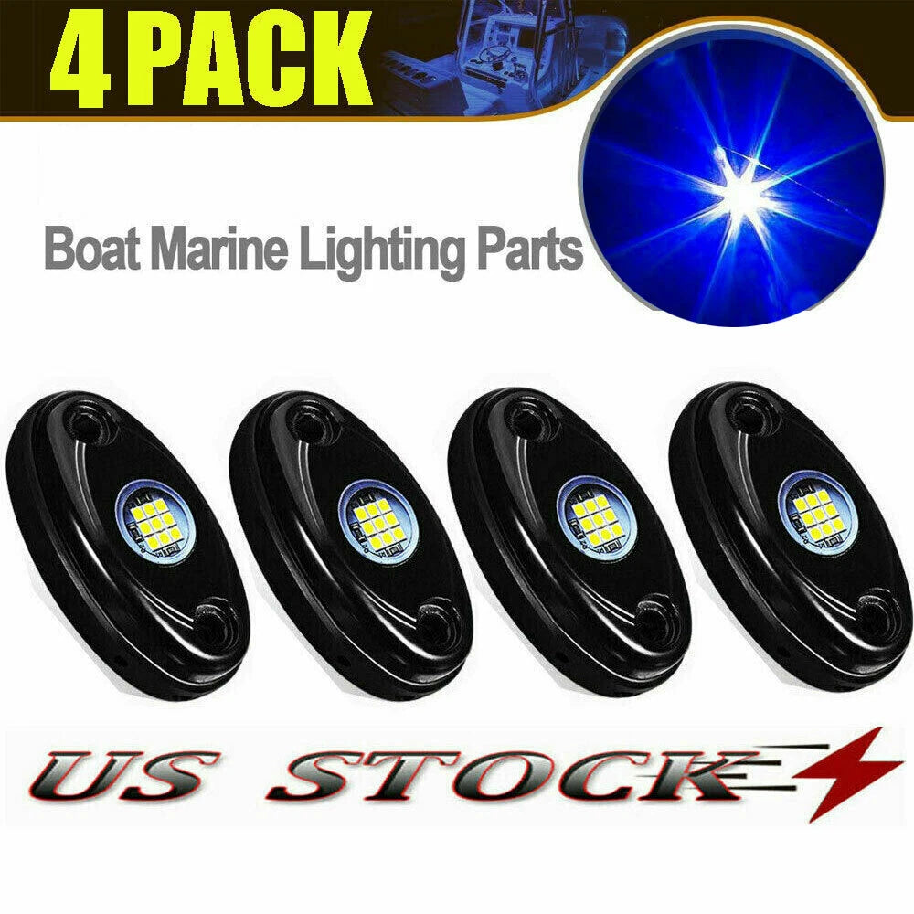 4X LED Courtesy Lights for Boat Marine (Aluminium)
