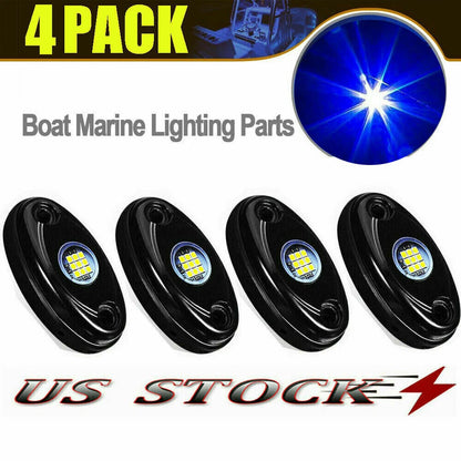 4X LED Courtesy Lights for Boat Marine (Aluminium)