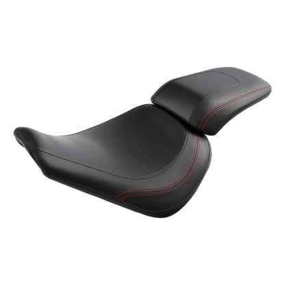 Driver Passenger Seat for Harley Fat Boy FLFB FLFBS (2018–2024) Black Red