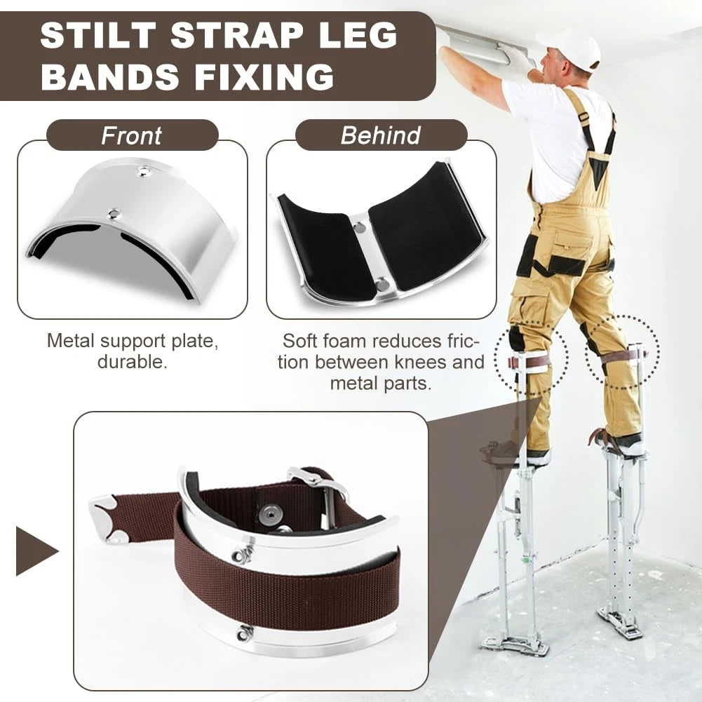2X Drywall Stilt Replacement Leg Straps Kit for Stilt Use
