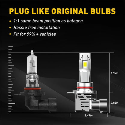 AUXITO 9012 HIR2 LED Headlight Bulbs Kit for
