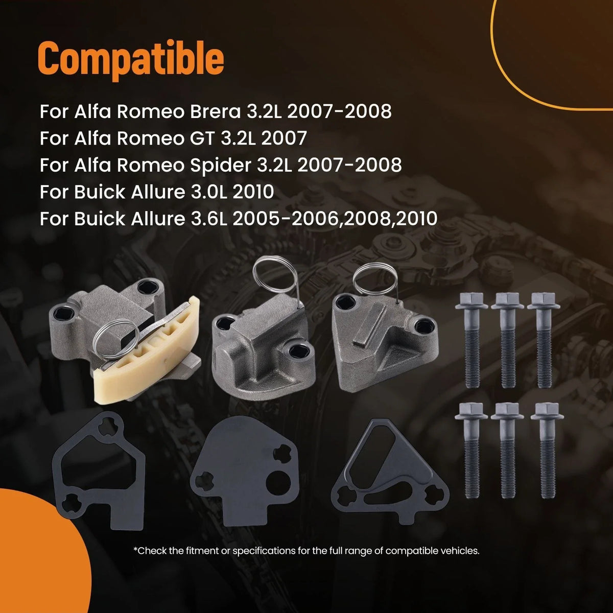 Timing Chain Kit for Chevrolet Equinox 3.0L (2010–2012) 12609259 12609261
